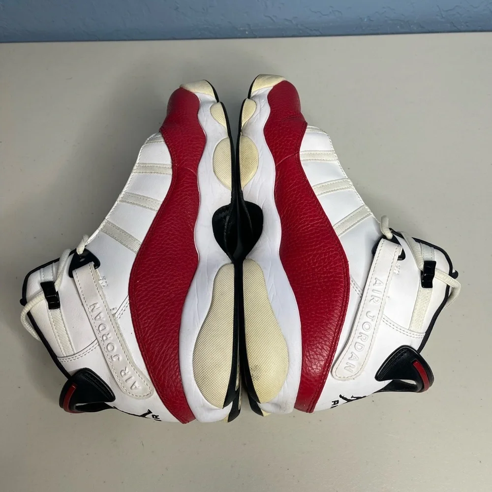 Nike Jordan 6 rings Red and White Air Jordan Sneakers men size 10.5 no box